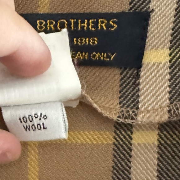 brooks brothers, vintage | plaid buttoned/pleated skirt - Picture 7 of 8